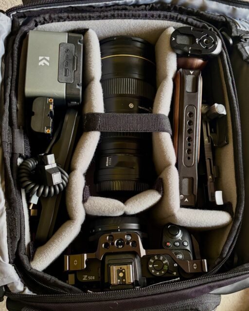 The video rig is nearly there. Z50ii in the SmallRig cage, FTZ adapter and the F-mount 24–70 f/2.8 holding the fort until the 12-28 PZ arrives. First outings this week.

#nikonz50ii #smallrig #videography #behindthescenes